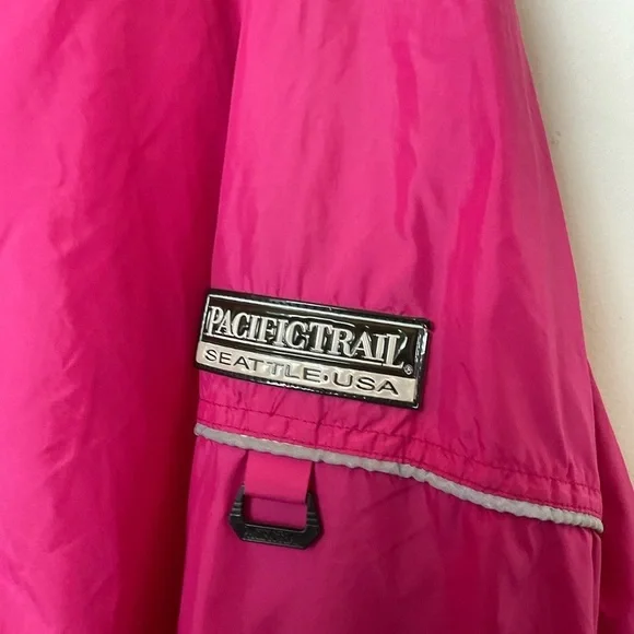 Pacific Trail Jacket‎ Windbreaker Dark Pink Hiking Outdoor Hooded Size Large - Picture 3 of 9